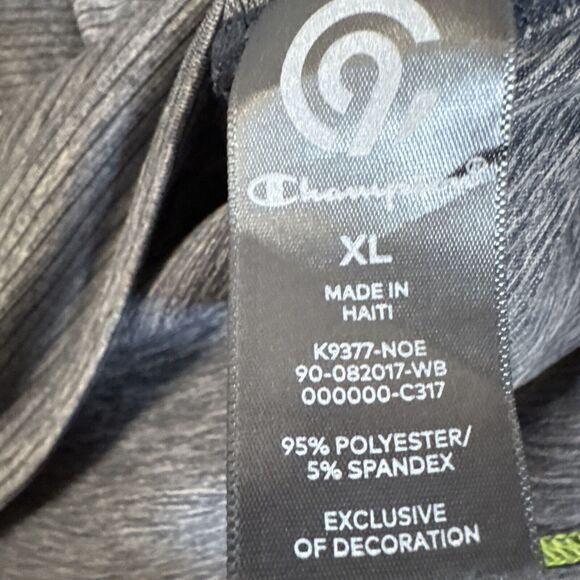 Champion Men’s Gray Long-Sleeve Activewear Top Size XL Blue Striped - Picture 4 of 7